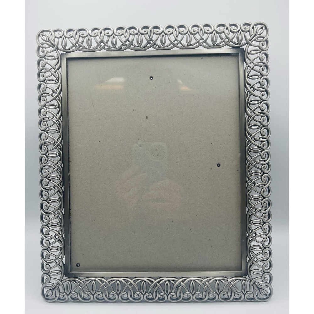 Sixtrees 8x10 Pewter Weave Large Metal Picture Photo Frame New With Open Box